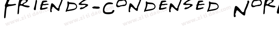 Friends-Condensed Normal字体转换